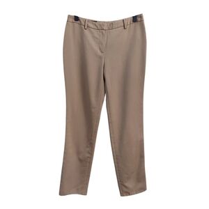 BROOKS BROTHERS 4 Wool Tan Straight Leg Fully Lined Mid-Rise Pants